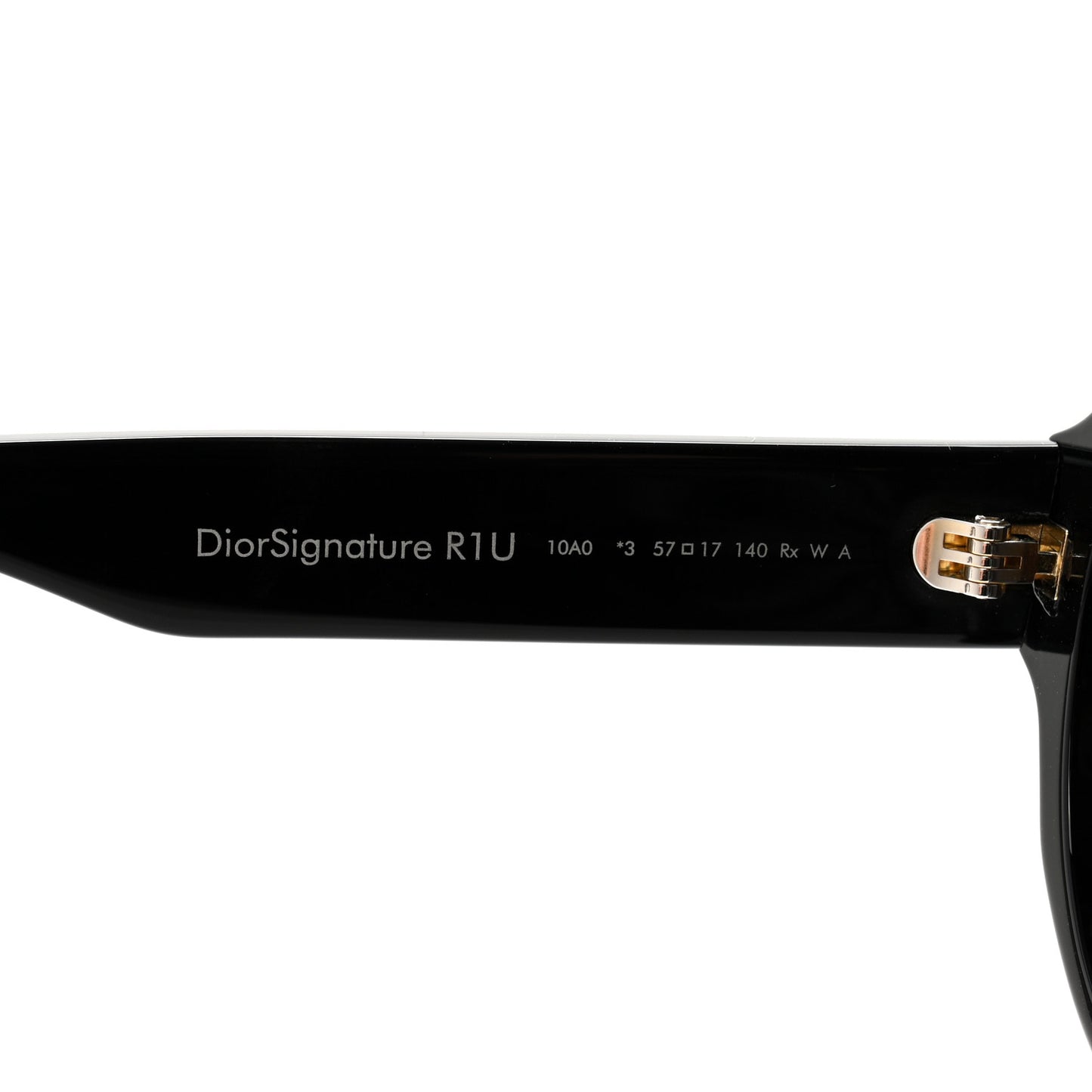 Diorsignature R1U Round Sunglasses Black