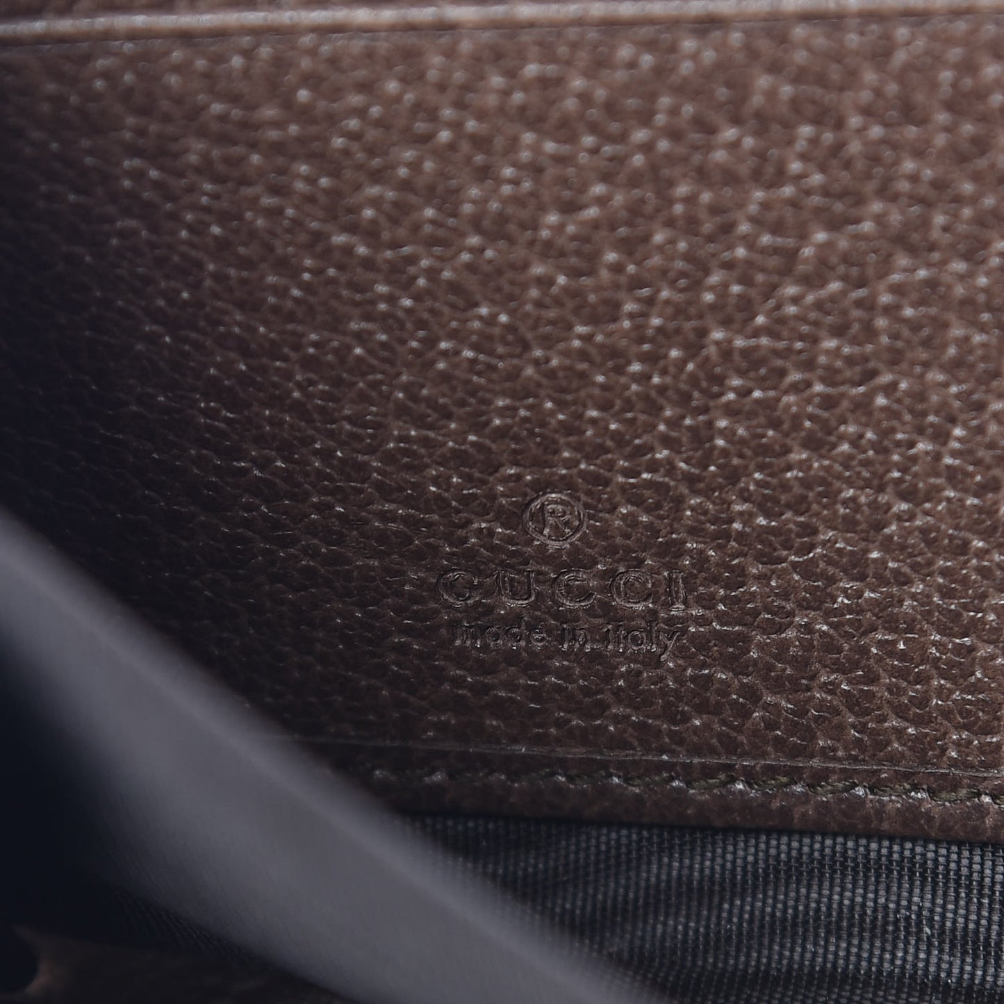 GG Supreme Monogram Web Ophidia Zip Around Wallet Brown