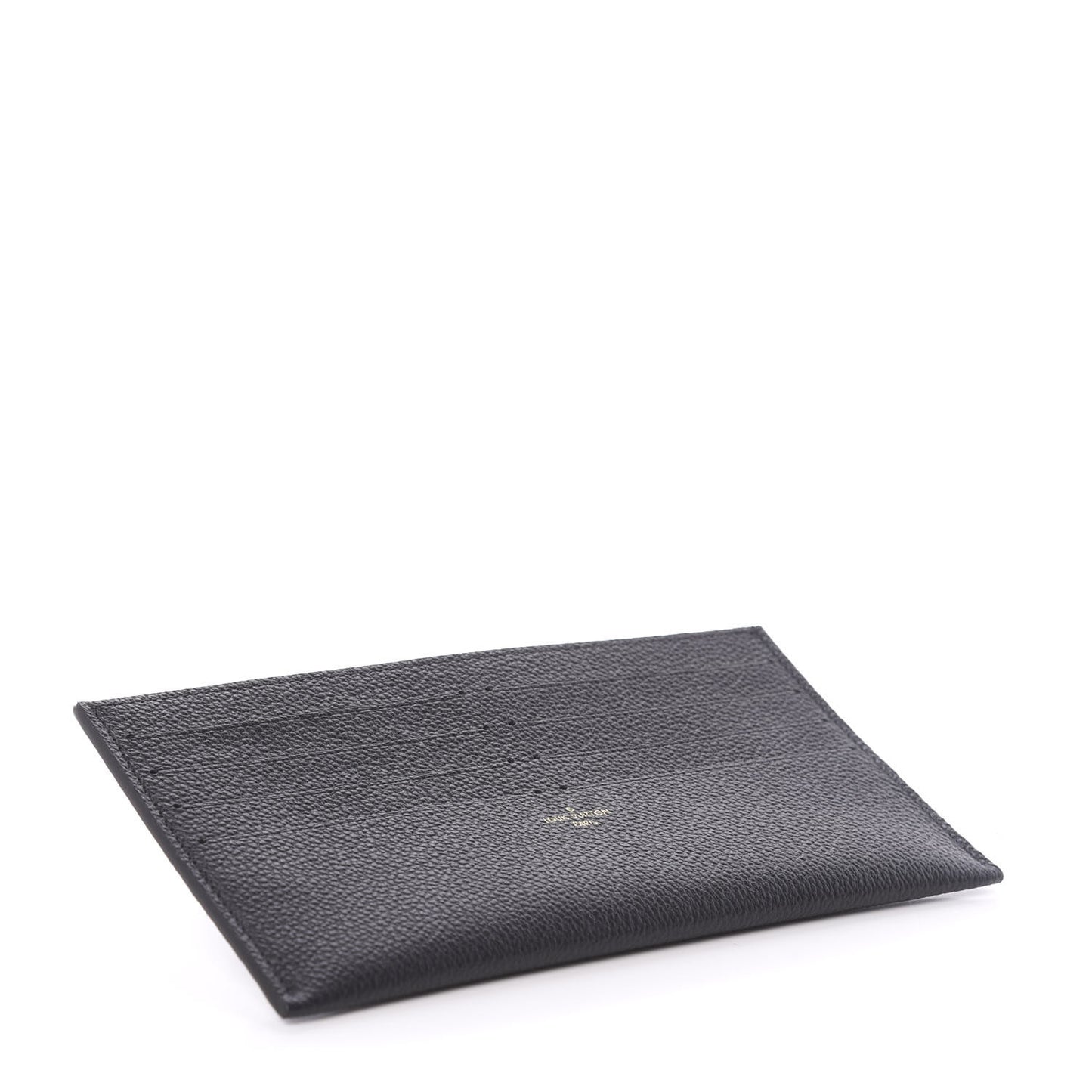 Calfskin Felicie Chain Wallet Card Holder Insert Black
