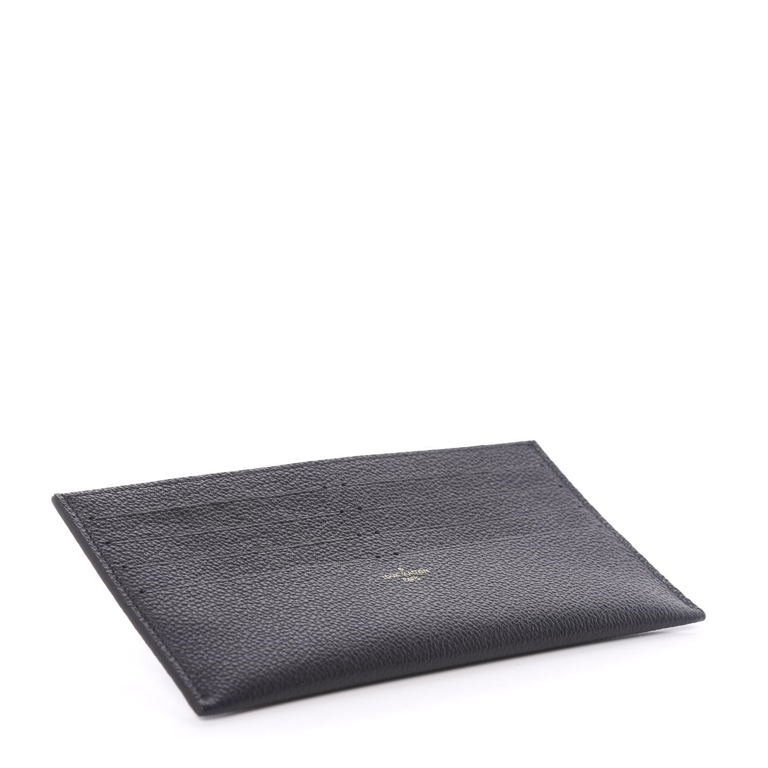 Louis Vuitton Calfskin Felicie Chain Wallet Card Holder Insert Black 4 of 6