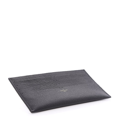Louis Vuitton Calfskin Felicie Chain Wallet Card Holder Insert Black 4 of 6