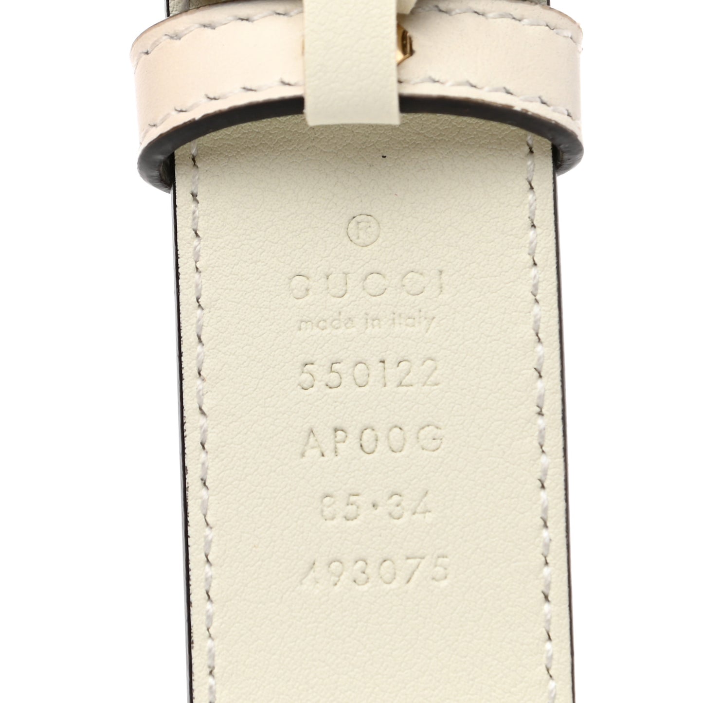 Moon Calfskin Zumi 30mm Belt 85 34 Off White