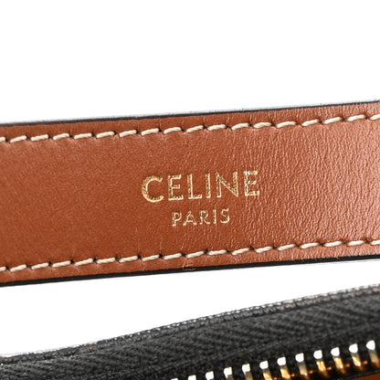 Celine Triomphe Canvas Calfskin Ava Shoulder Bag Tan 9 of 11