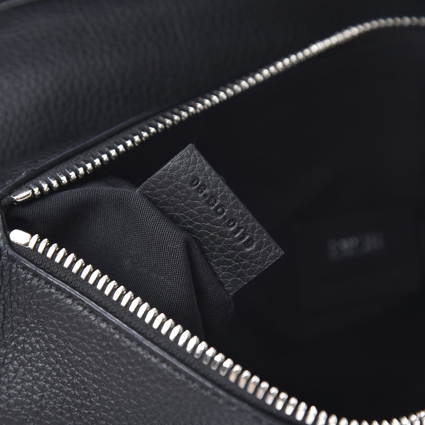 Grained Calfskin Kim Jones Saddle Bag Black