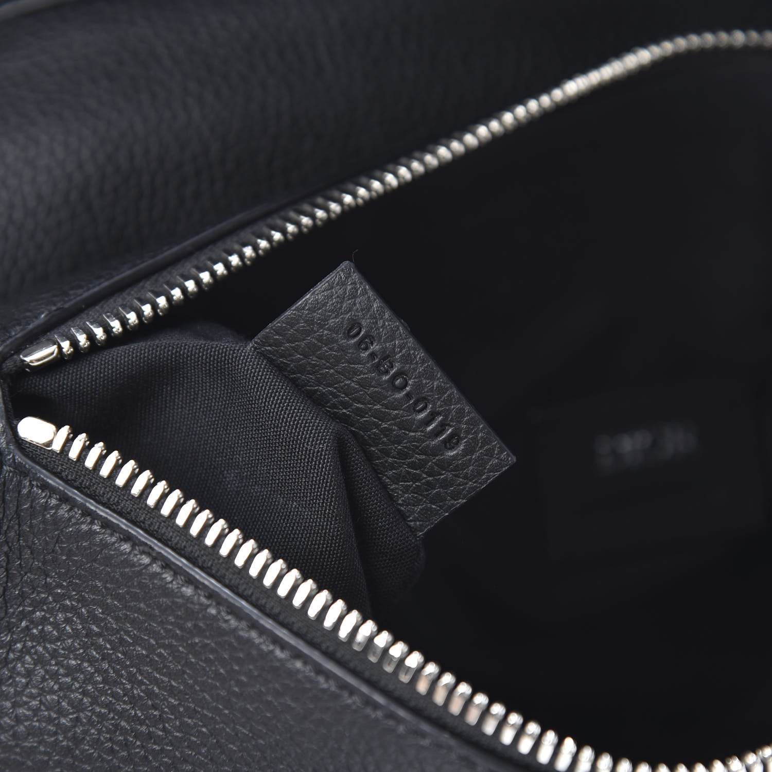 Christian Dior Grained Calfskin Kim Jones Saddle Bag Black 7 of 12