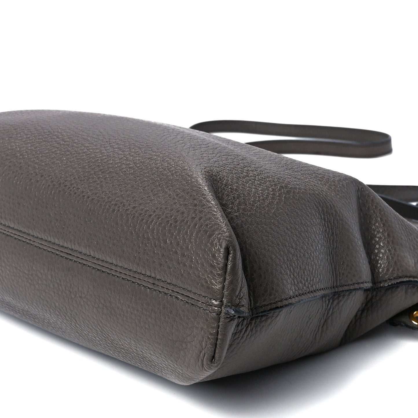 Grained Calfskin Alix Padlock Zip Tote Graphite