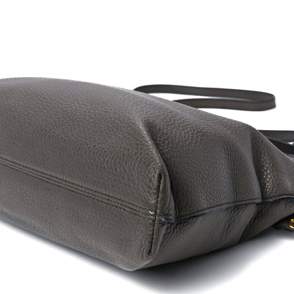 Tom Ford Grained Calfskin Alix Padlock Zip Tote Graphite 12 of 16