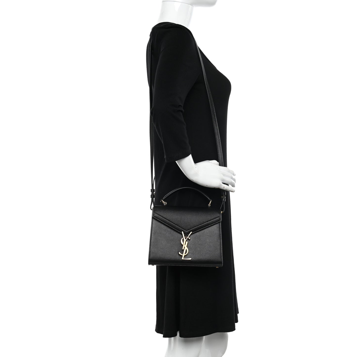 Grain de Poudre Mini Classic Monogram Cassandra Top Handle Black
