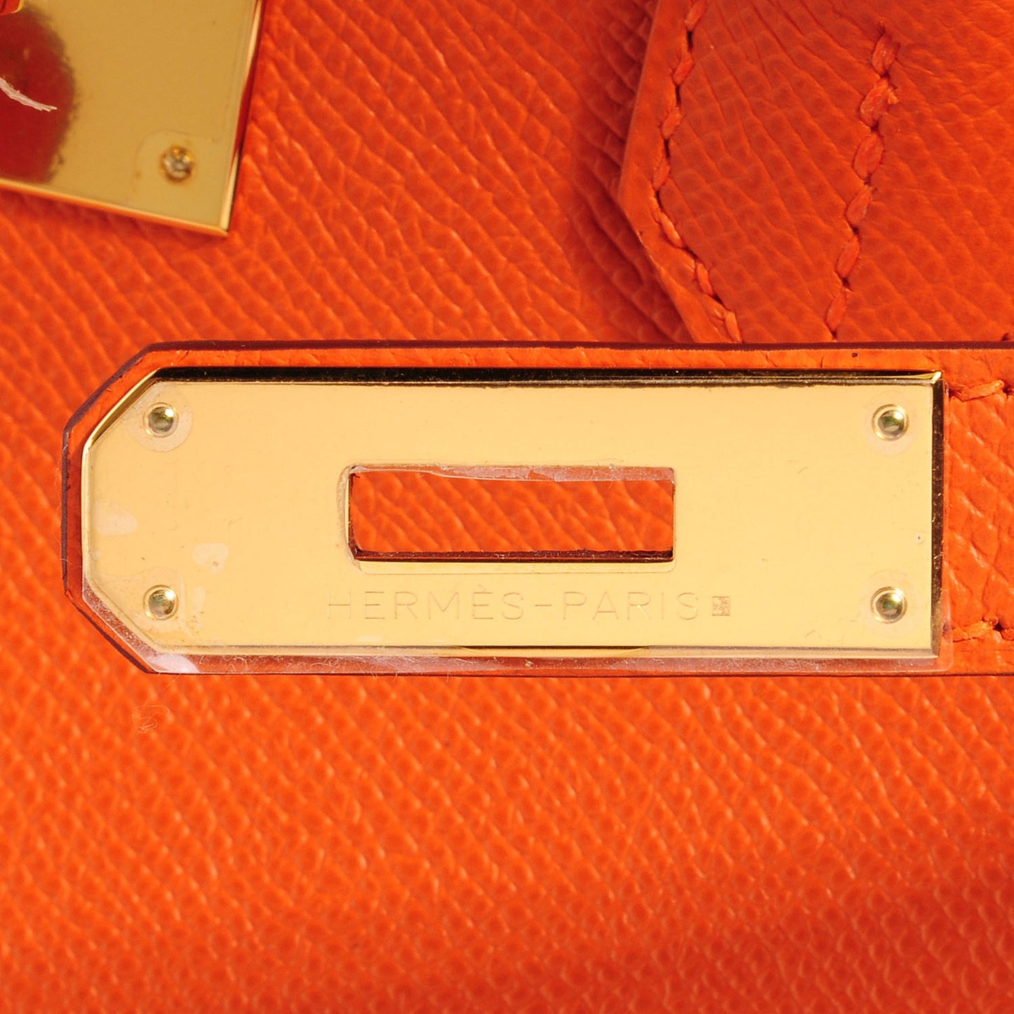 Epsom Birkin 35 Orange
