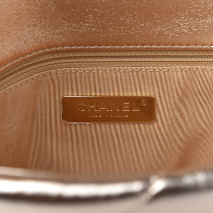 Chanel Metallic Lambskin Quilted Medium Chanel 19 Flap Gold 8 of 10