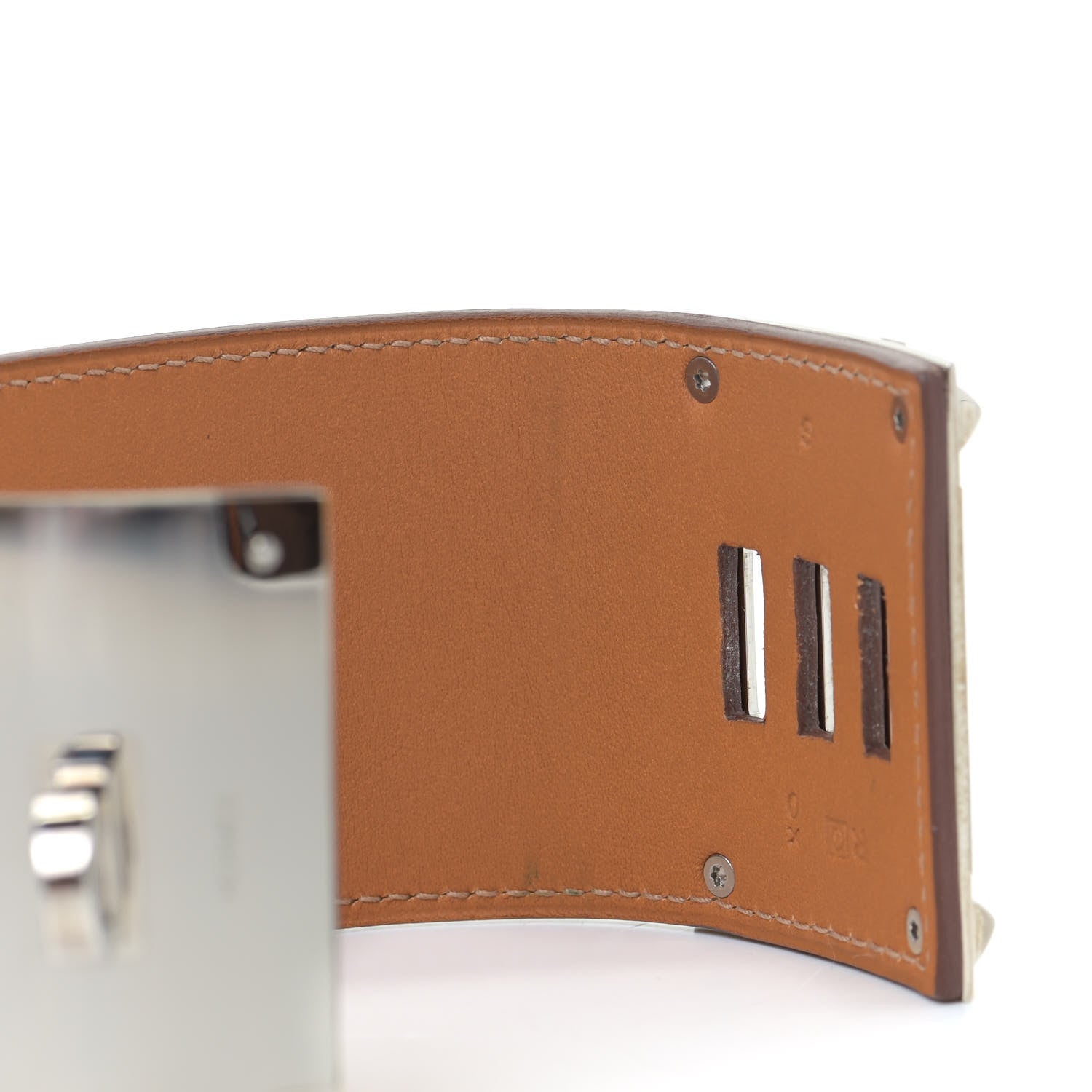 Hermes Barenia Kelly Extreme Dog Bracelet S Fauve 6 of 8