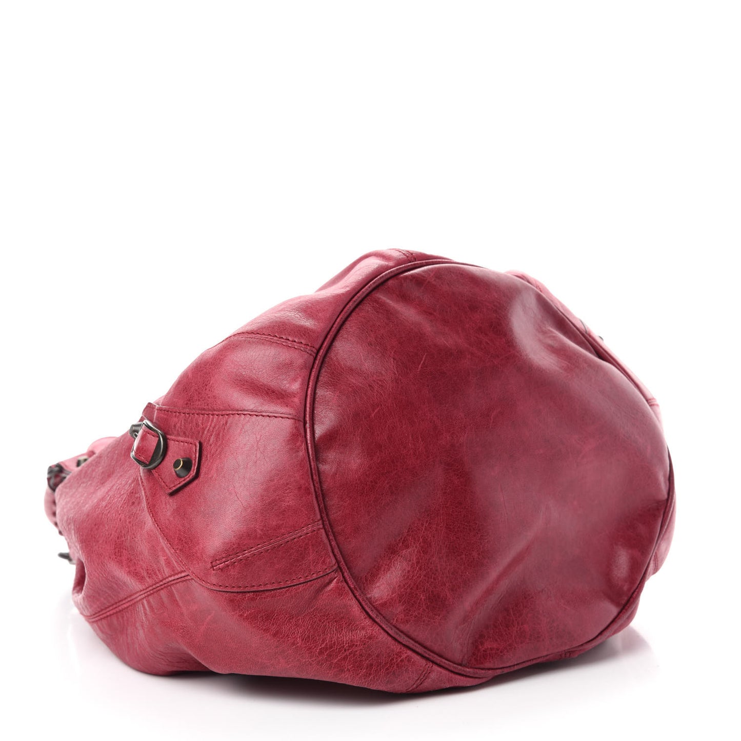 Agneau Classic Hardware Pompon Pourpre