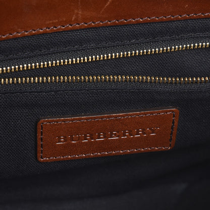 Burberry House Check Bridle Calfskin Small Abbott Crossbody Bag Tan 7 of 17