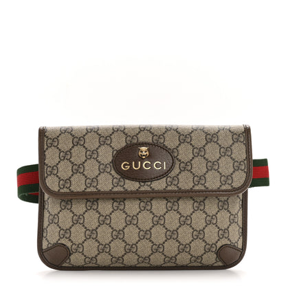 Gucci GG Supreme Monogram Neo Vintage Web Belt Bag Brown 1 of 12