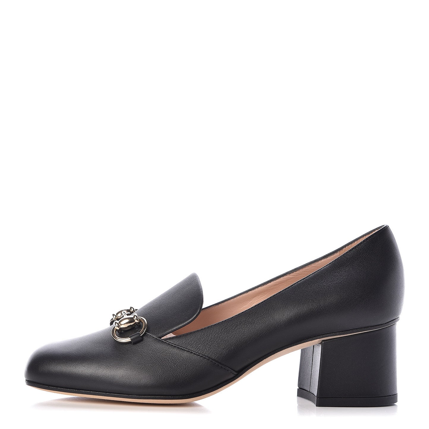 Calfskin Horsebit Loafer 37 Black