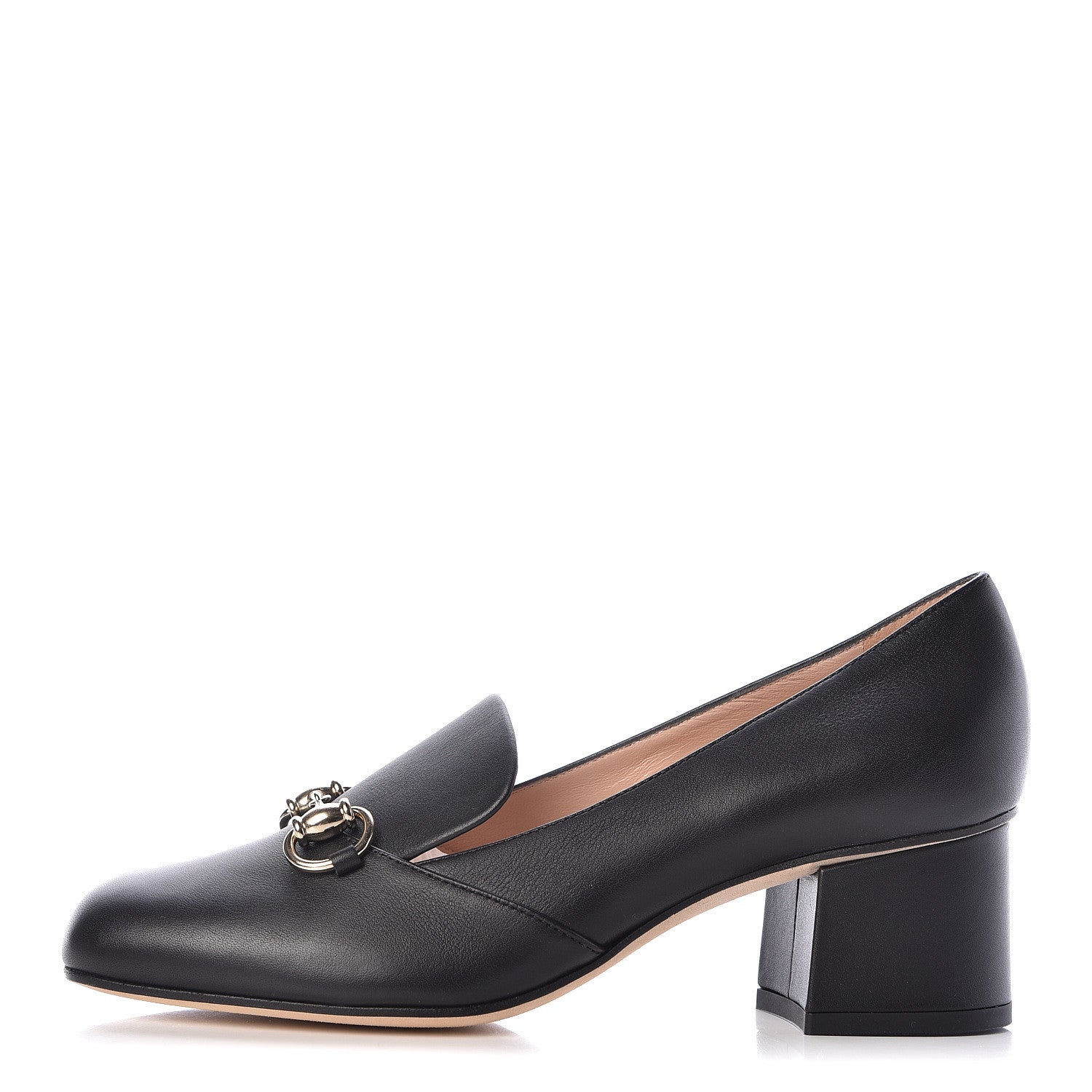 Gucci Calfskin Horsebit Loafer 37 Black 1 of 9