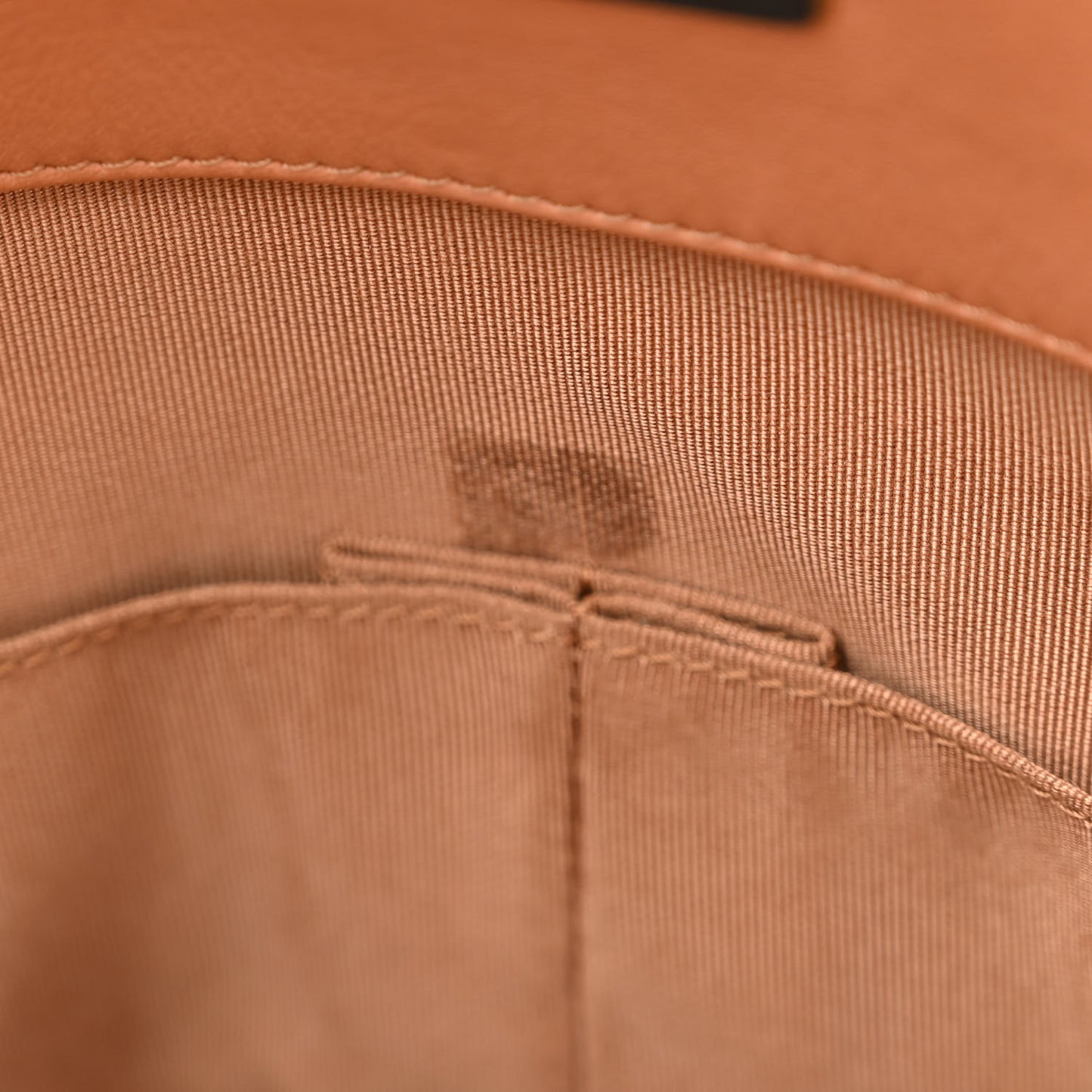 Calfskin Quilted Boy Shopping Tote Camel