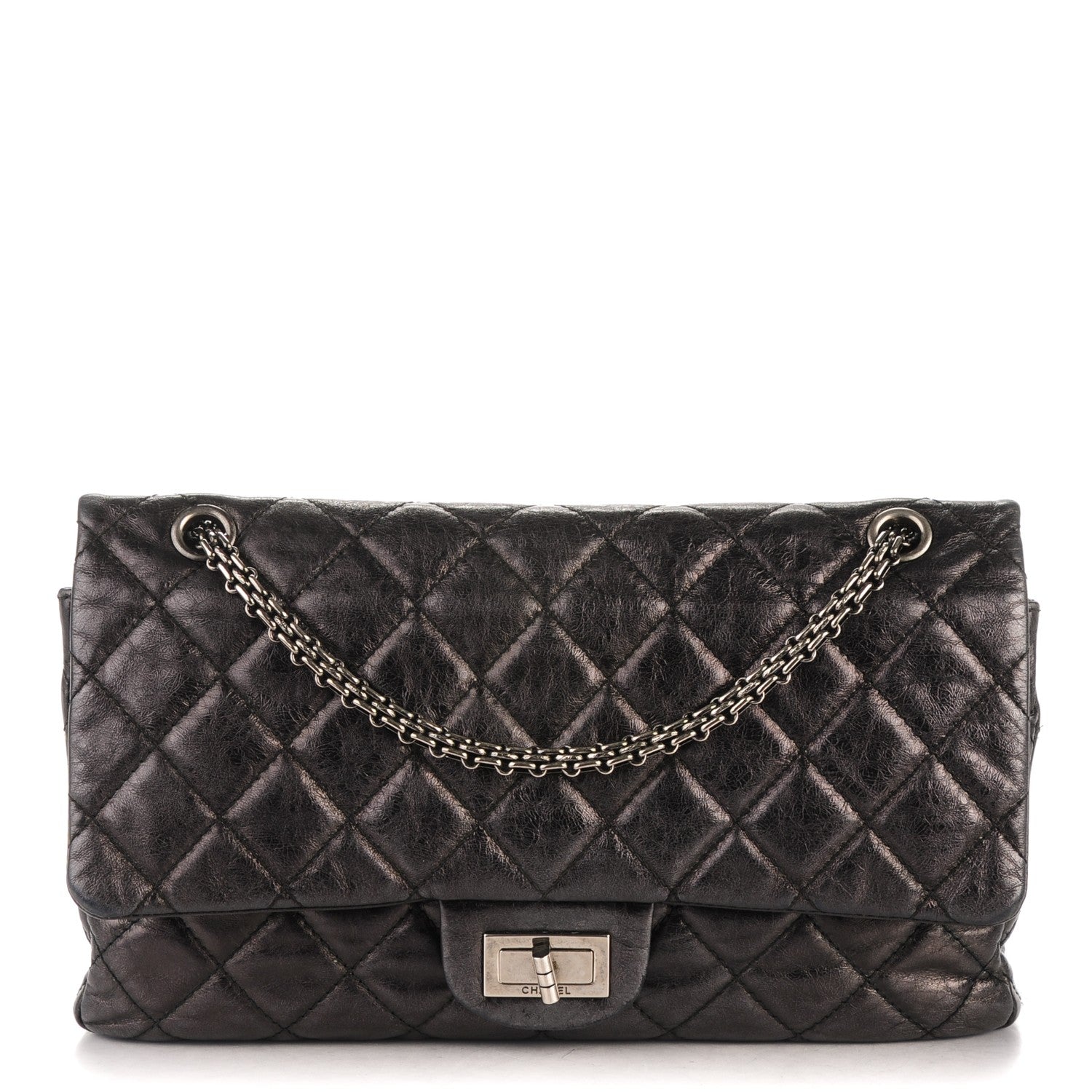 Chanel Aged Calfskin Quilted 2.55 Reissue 227 Flap Black 1 of 7