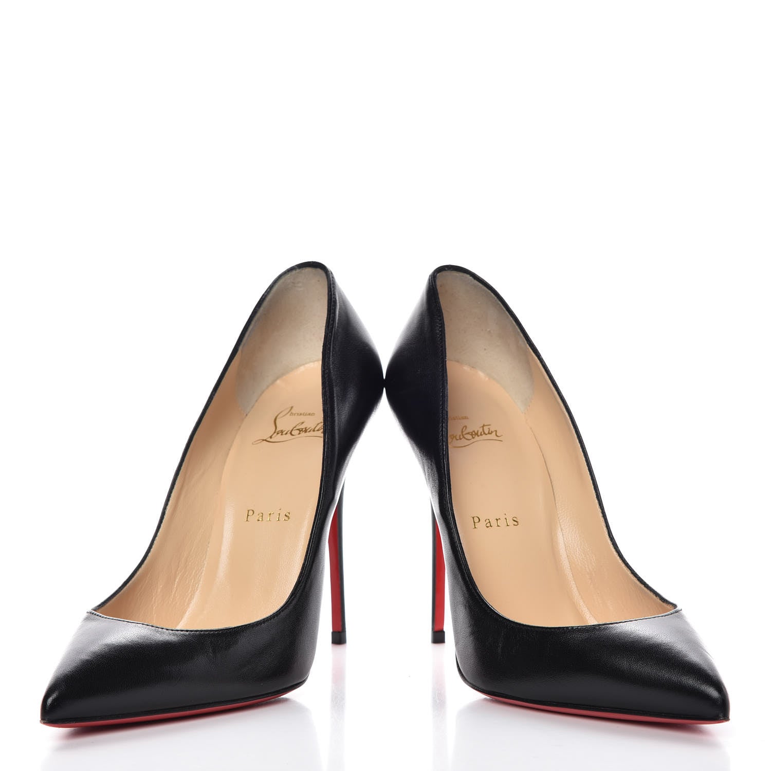 Christian Louboutin Shiny Nappa Pigalle Follies 100 Pumps 38 Black 6 of 16