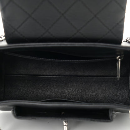 Chanel Lambskin Quilted CC Small Accordion Shopping Bag Black 4 of 10