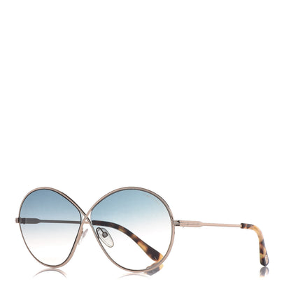 Tom Ford Rania-02 Oval Sunglasses TF564 Rose Gold 1 of 6