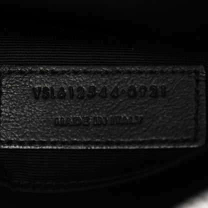 Saint Laurent Calfskin Matelasse Monogram Monochrome Lou Camera Bag Black 7 of 12