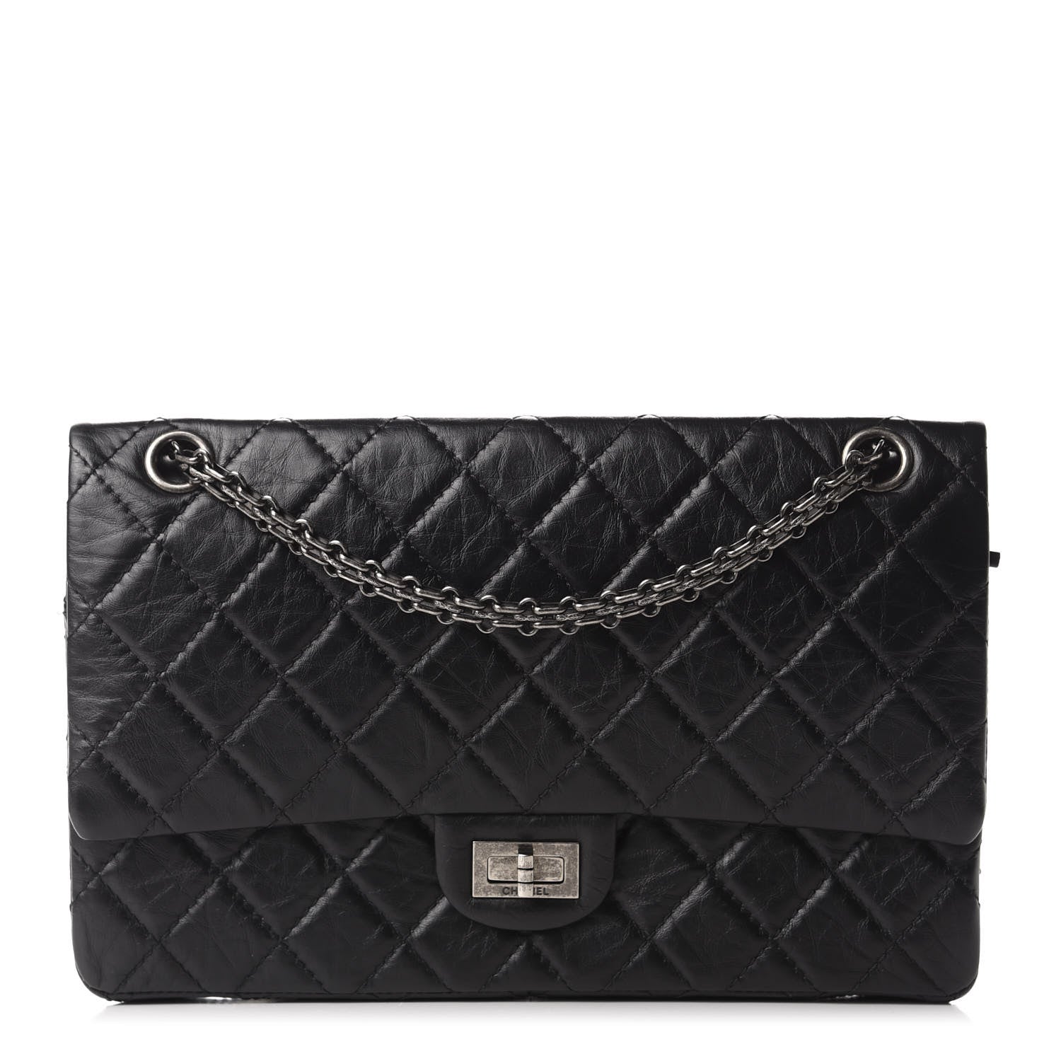 Chanel Aged Calfskin Quilted 2.55 Reissue 226 Flap Black 1 of 11