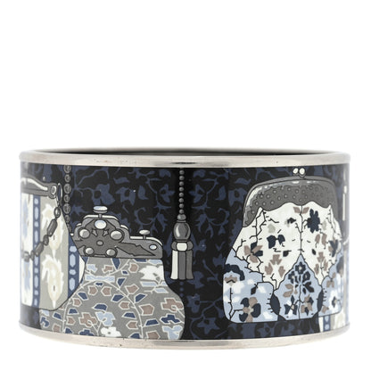 Hermes Enamel Printed Cachemire de Tamara Extra Wide Bracelet 2 of 3