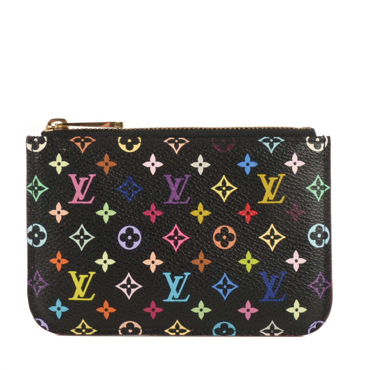 Louis Vuitton Monogram Multicolor Key Pouch Black 1 of 8