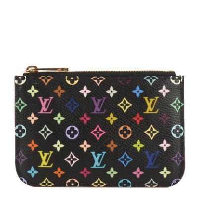 Louis Vuitton Monogram Multicolor Key Pouch Black 1 of 8