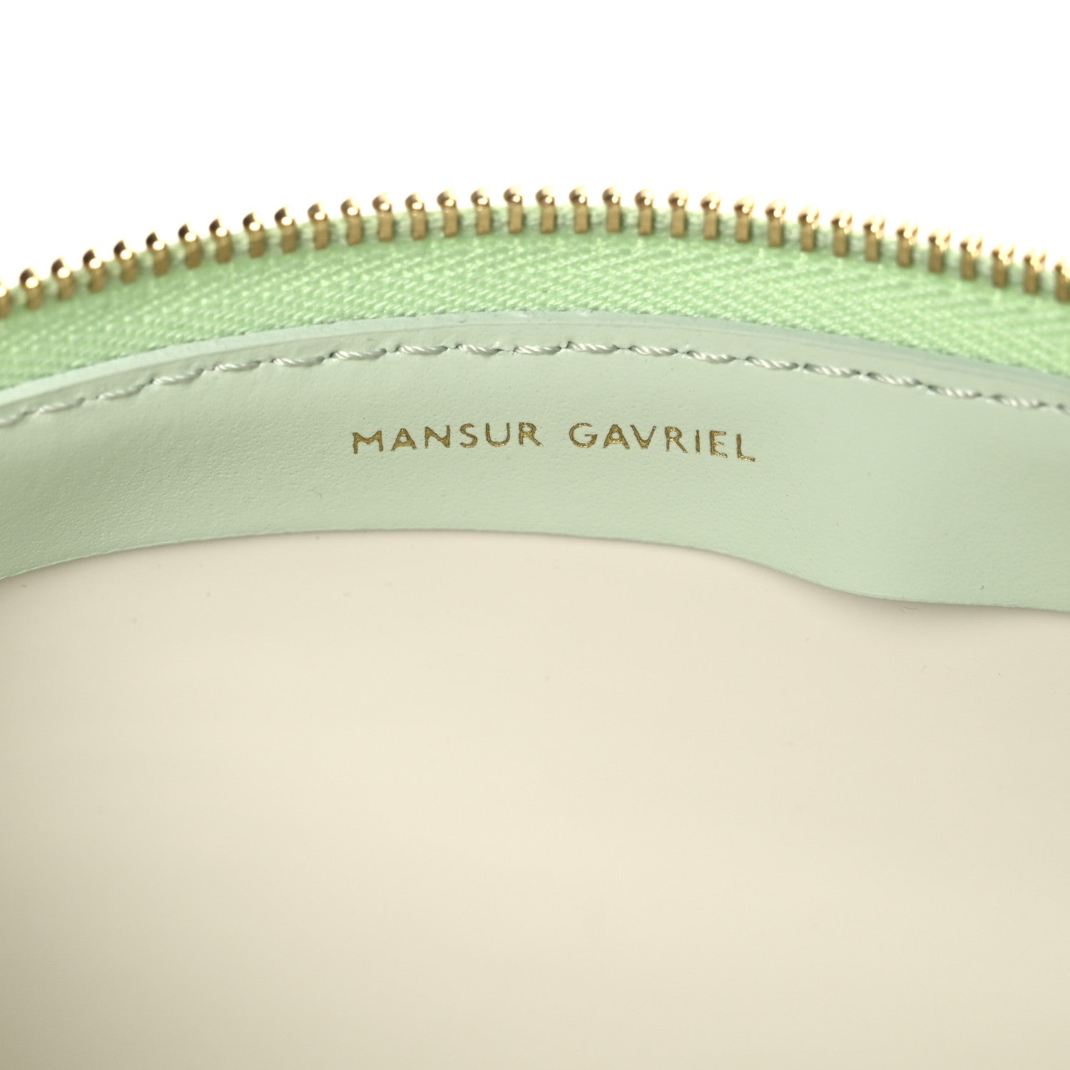 Mansur Gavriel Calfskin Gaia Shoulder Bag Pistachio 6 of 10