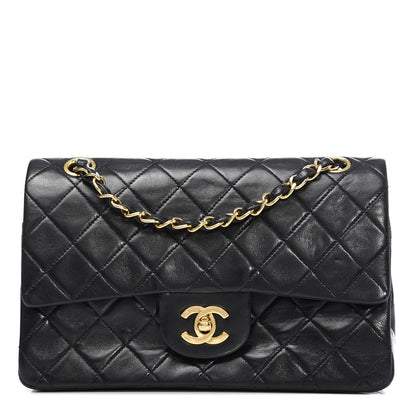 Chanel Lambskin Quilted Small Double Flap Black 1 of 11