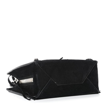 Balenciaga Baby Daim Suede Papier Mini A4 Zip Around Tote Black 4 of 10