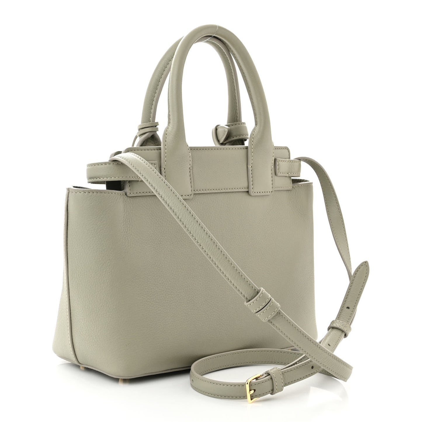 Grained Calfskin Teen Conti Green Clay