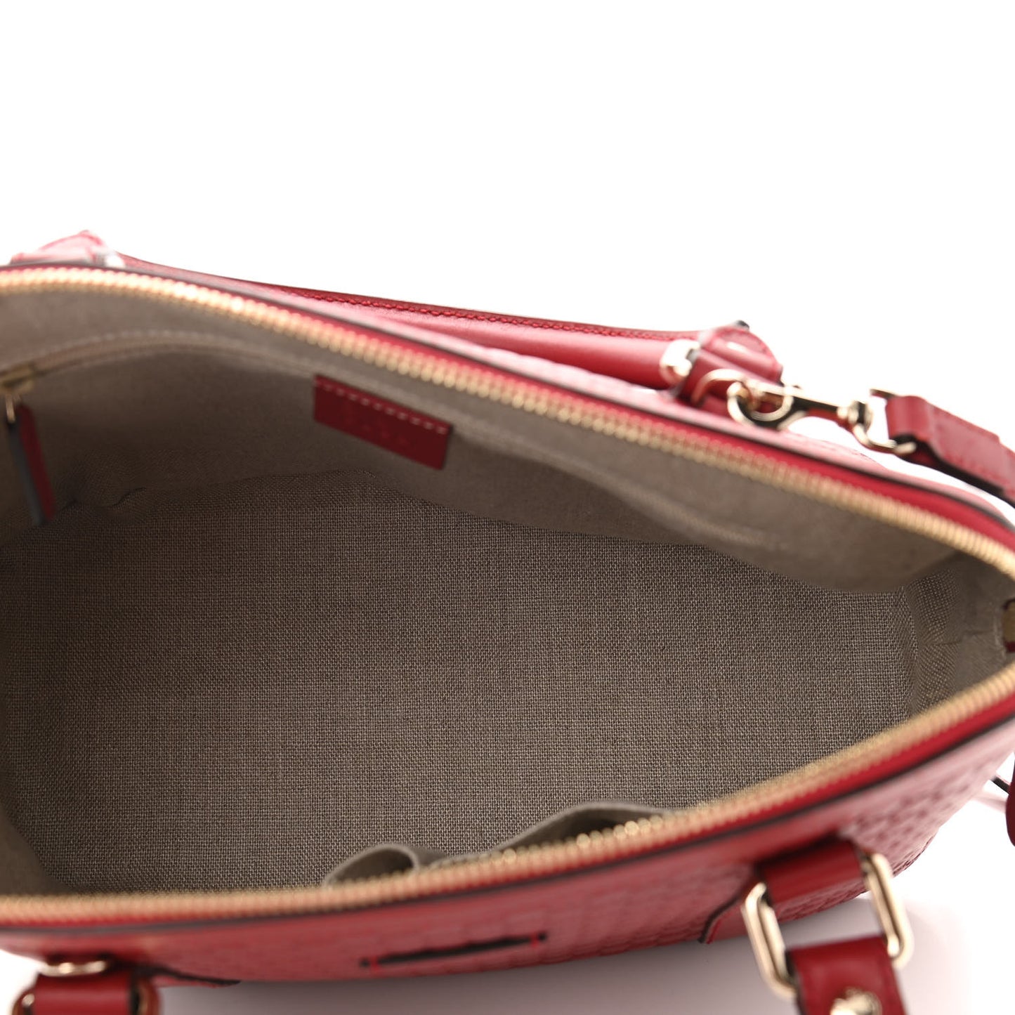 Microguccissima Medium Dome Bag Red