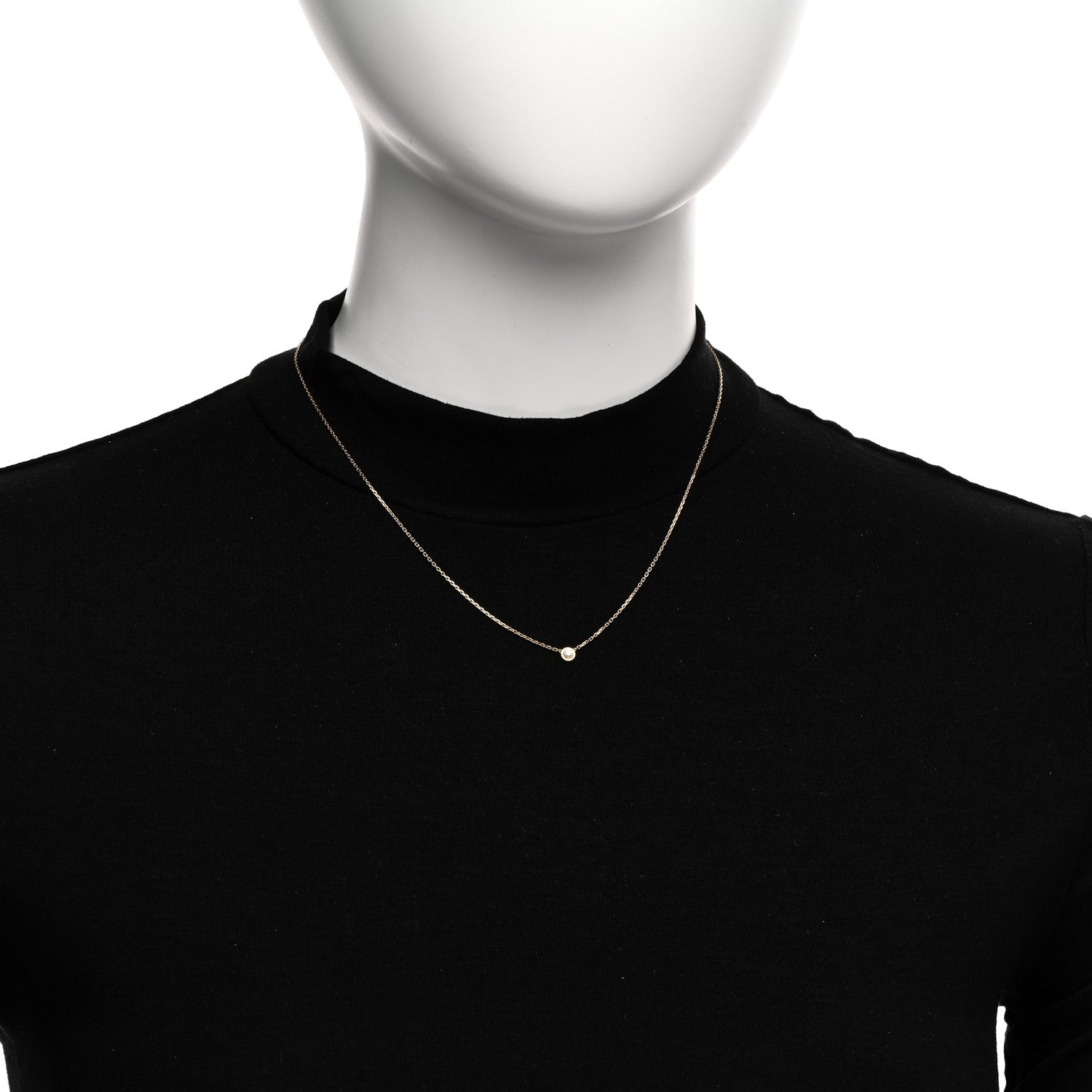 Cartier 18K Yellow Gold Diamond XS D'Amour Pendant Necklace 2 of 5