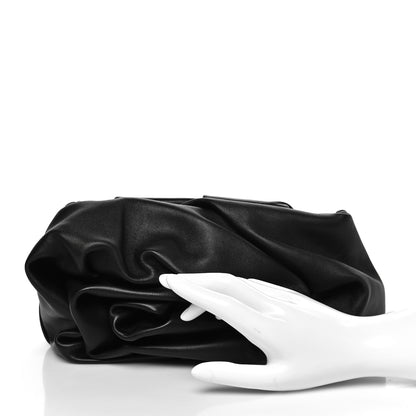 Burberry Lambskin Rose Clutch Black 2 of 9