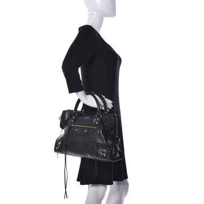 Balenciaga Agneau Classic Gold Hardware City Black 3 of 9