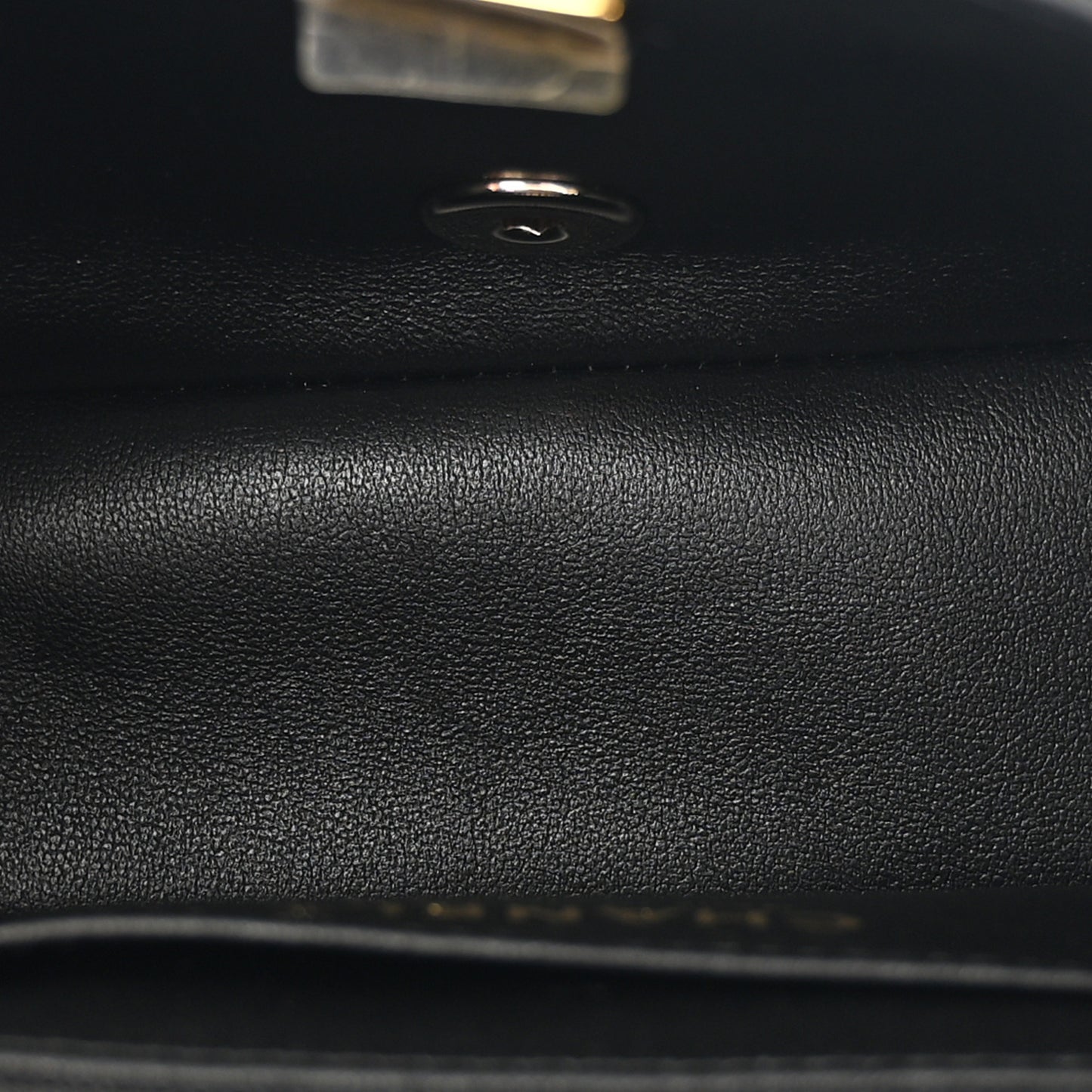 Lambskin Resin Crystal Square Quilted Mini Monacoco Flap Black