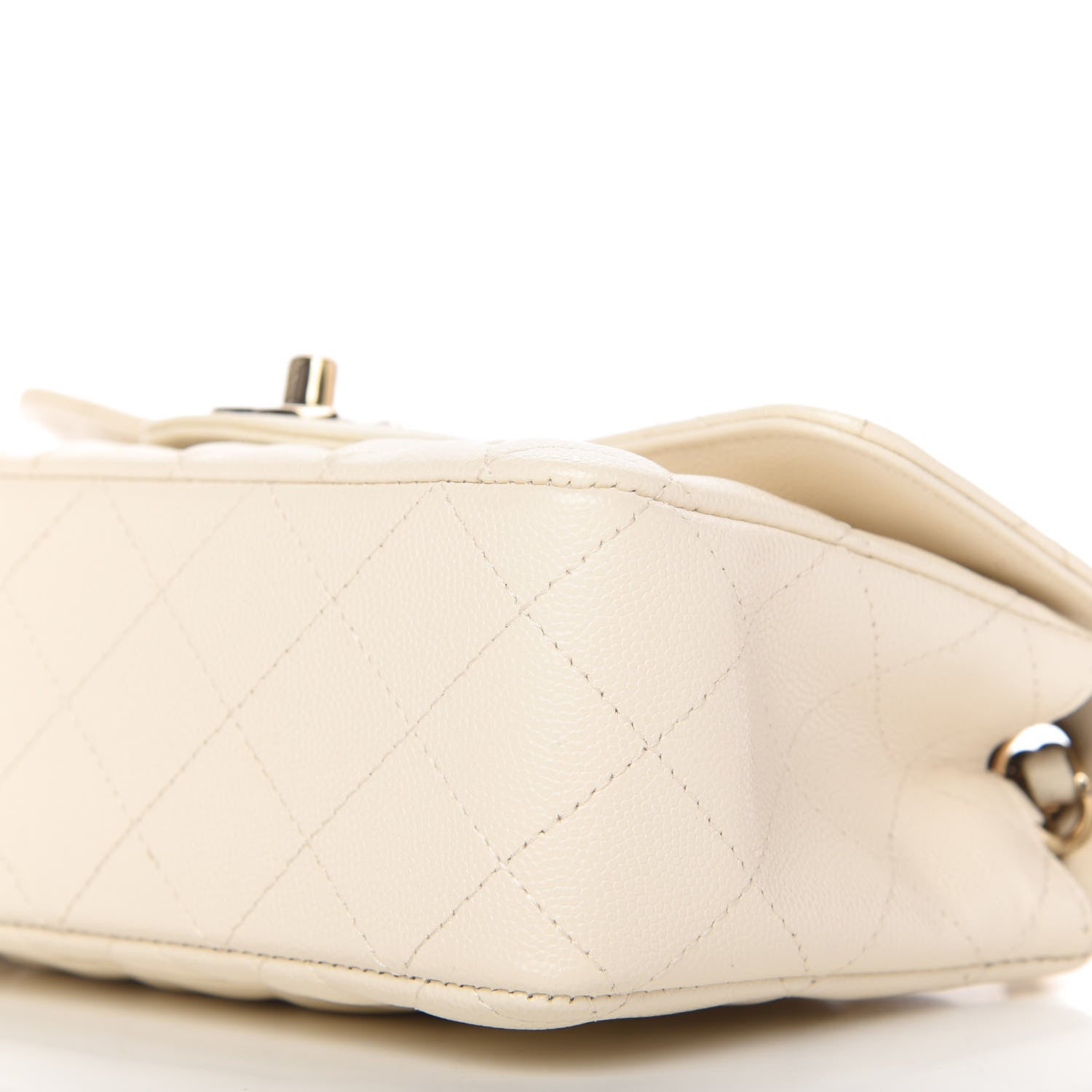Chanel Caviar Quilted Mini Rectangular Flap White 7 of 11