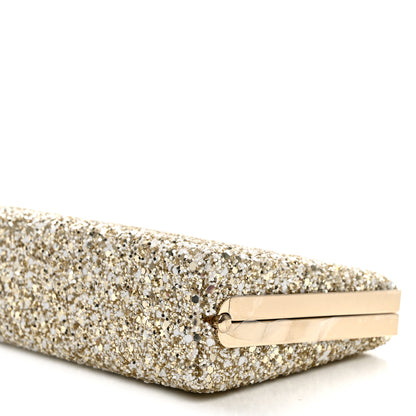 Jimmy Choo Coarse Glitter Celeste Clutch Moon Sand 9 of 11