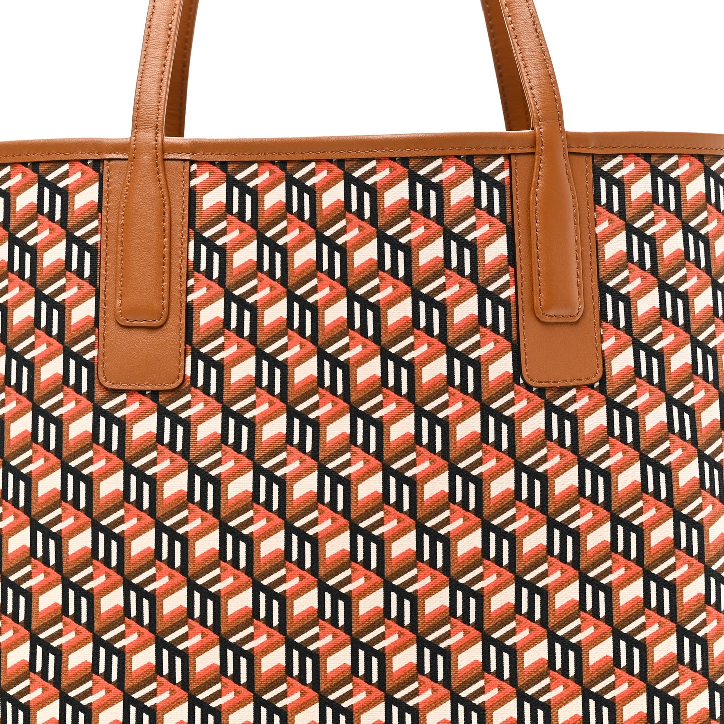 Visetos Medium Reversible Shopper Tote Cognac