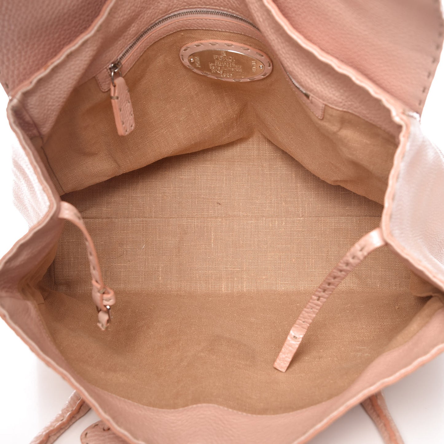 Cuoio Romano Selleria Large Linda Satchel Cipria