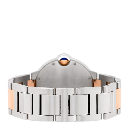 Cartier Stainless Steel 18K Yellow Gold Pink Mother of Pearl 36mm Ballon Bleu De Cartier Automatic Watch 3 of 4