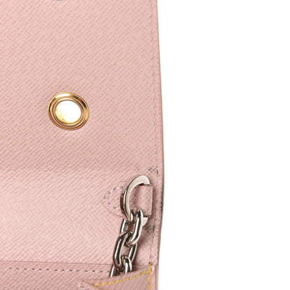 Louis Vuitton Epi Mechanical Flowers Twist Chain Wallet Rose Ballerine 10 of 16