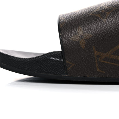 Louis Vuitton Rubber Monogram Mens Waterfront Mules 8.5 Macassar 14 of 16