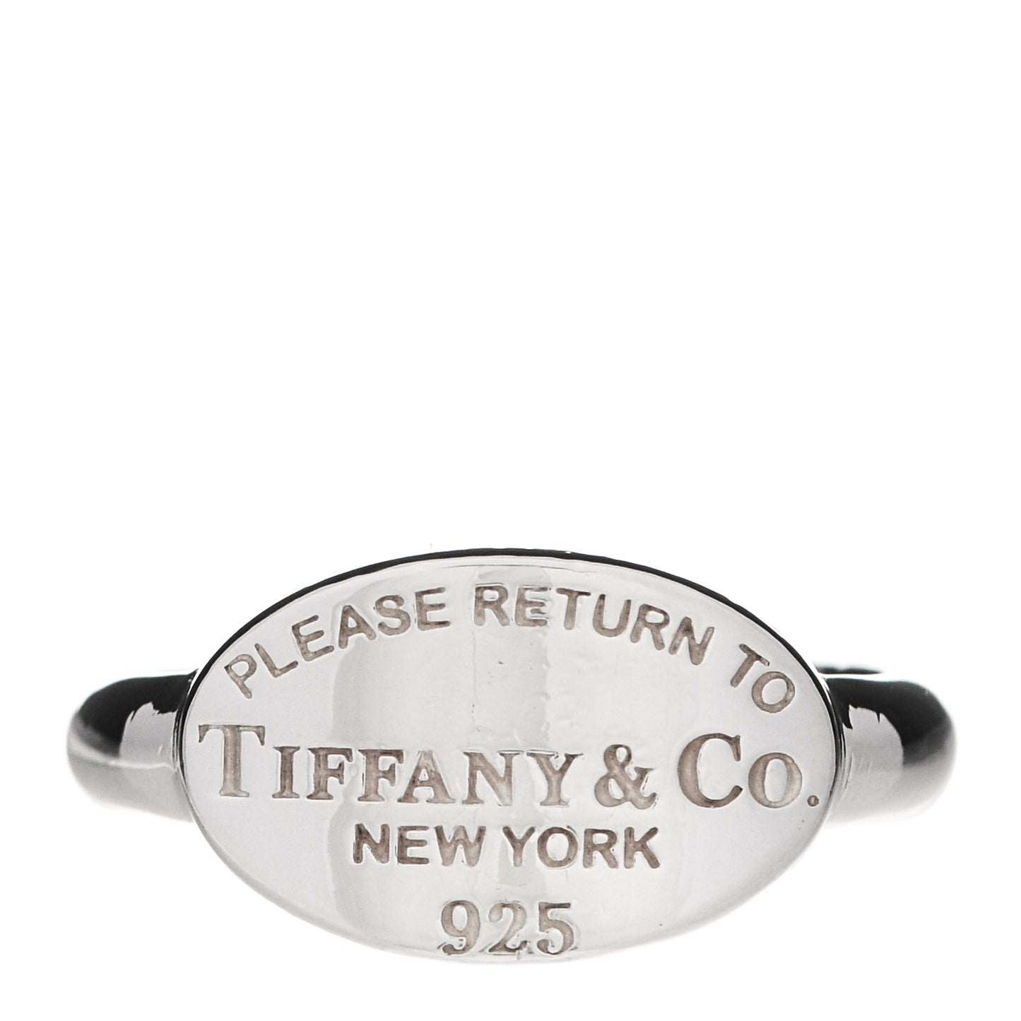 Sterling Silver Return to Tiffany Oval Ring 53 6.5