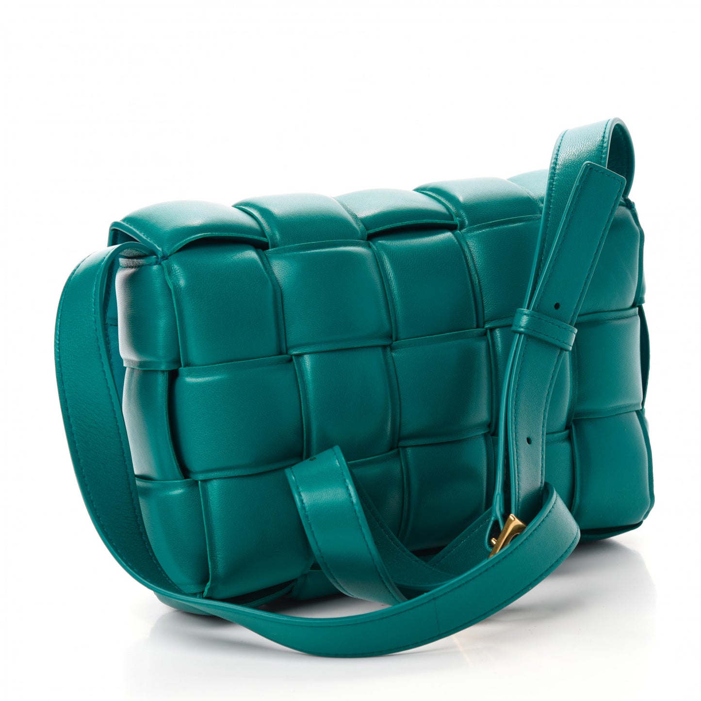 Nappa Maxi Intreccio Padded Cassette Crossbody Bag