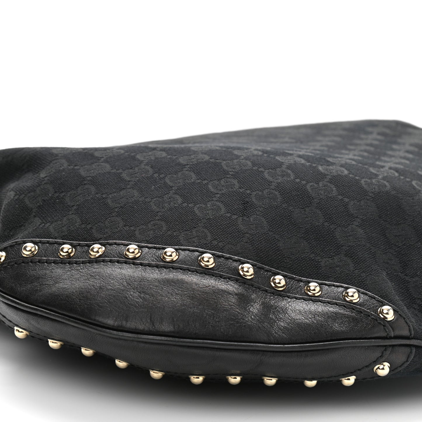 Monogram Pelham Studded Shoulder Bag Black