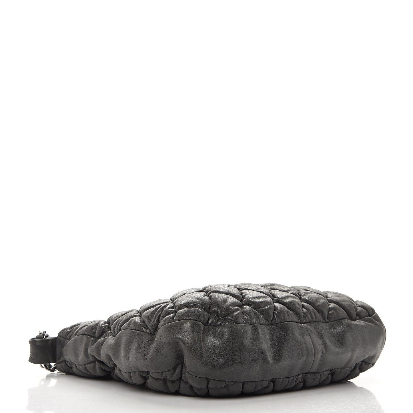 Calfskin Bubble Quilt Hobo Grey